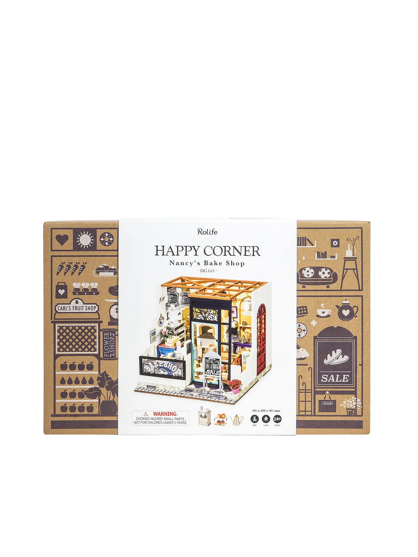 ROBOTIME | 3D Konstruktion - Nancy’s Bake Shop DG143 Bakery Store Miniature | 